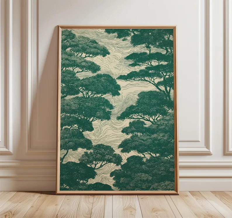 Abstract Forest Canopy Poster